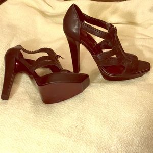 New! Leather Heels with Zipper